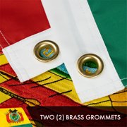 Bolivia Bolivian Flag 3x5FT 5-Pack Double-sided Embroidered Polyester By G128