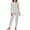 NQRZ3-Couple Pajama Sets-White, variant on Meichang Matching Pajama Outfit Set Couples Valentine's Day Long Sleeve Heart Print 2 Piece Set
