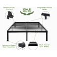 thumbnail image 3 of 18 Inch Platform Bed Frame/Easy Assembly Mattress Foundation / 3000lbs Heavy Duty Steel Slat/Noise Free/No Box Spring Needed,King, 3 of 5