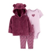 Carter's Child of Mine Baby Girl Cardigan Outfit Set, Sizes 0-24M