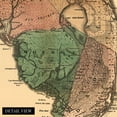 thumbnail image 2 of 1856 Florida State Wall Map - Vintage Map Wall Art - Vintage Florida Map Poster Showing Cities, Towns, Roads, Trails and Railroad Lines - Vintage Florida Poster, 2 of 8