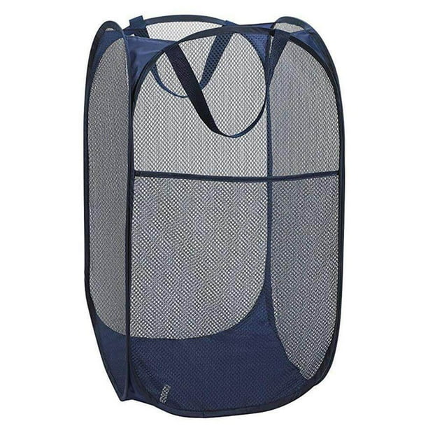 Langgg Large Capacity Laundry Basket Polyester Mesh Foldable Pop Up