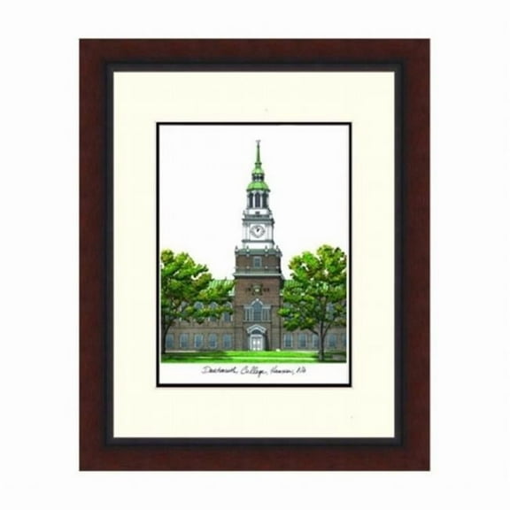 Campusimages NH999LR Dartmouth College Legacy Alumnus Framed Lithograph