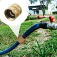 thumbnail image 3 of DEXIMRO 2 Set Female-to-Female Double Female Faucet Fitting Double Water HoseTwo-Way Female Female Connector Solid Brass Garden Hose Garden Hose Connectors and Accessories, 3 of 6