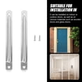 thumbnail image 2 of OULII 2 Pcs Poignée de Porte de Portail Extérieur en Acier Inoxydable Argent Anti-impact pour Portes de Grange, 2 of 8