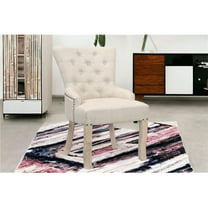 HomeRoots 552136 35.5 x 23.5 x 27 in. Beige Fabric Tufted Arm Chair