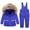 Blue, variant on Coerni Toddler Boys Girls Ski Suits Hooded Puffer Jacket and Snowpants Kids 2-Piece Snowsuit Set Waterproof Snowboard Snow Clothes