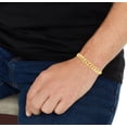 thumbnail image 4 of Floreo 14k Yellow Gold 9.1mm Semi-Lite Miami Cuban Chain Bracelet, 4 of 4