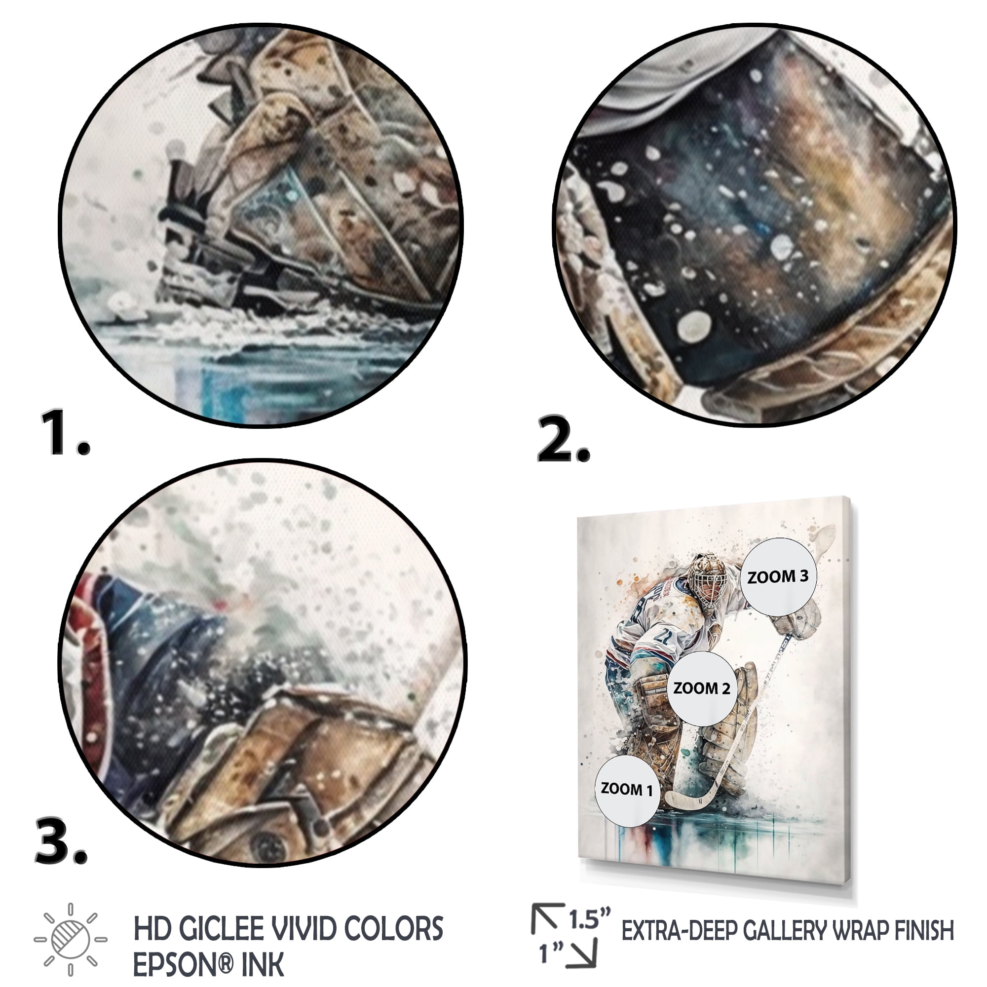 Designart Goal Tender During Game V Canvas Wall Art