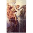 thumbnail image 1 of Ceramic Tile Mural-Herbert James Draper Angels Tile Mural House Renovations Ideas. 12.75" w x 21.25" h using (15) 4.25 x 4.25 ceramic tiles, 1 of 3