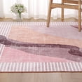 thumbnail image 5 of Cydiria Modern Soft Abstract Faux Wool Area Rug, 4' x 6', Pink, 5 of 8