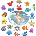 thumbnail image 1 of Adhesivo Bañera Antideslizante 20 Organismos Marinos Ø 10cm para Seguridad en la Bañera y Ducha Baño Adhesivo Autoadhesivo Antideslizante Kuyhfg Bienvenido a Kuyhfg, 1 of 5
