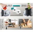 thumbnail image 5 of Food Processor 12-Cup with 600W Motor, Compact Kitchen Chopper & Mixer Triple Lock Safety, BPA-Free for Chopping, Slicing, Mixing, Dough, 5 of 11