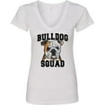 thumbnail image 3 of Inktastic Dog Bulldog Squad Women's V-Neck T-Shirt, 3 of 5