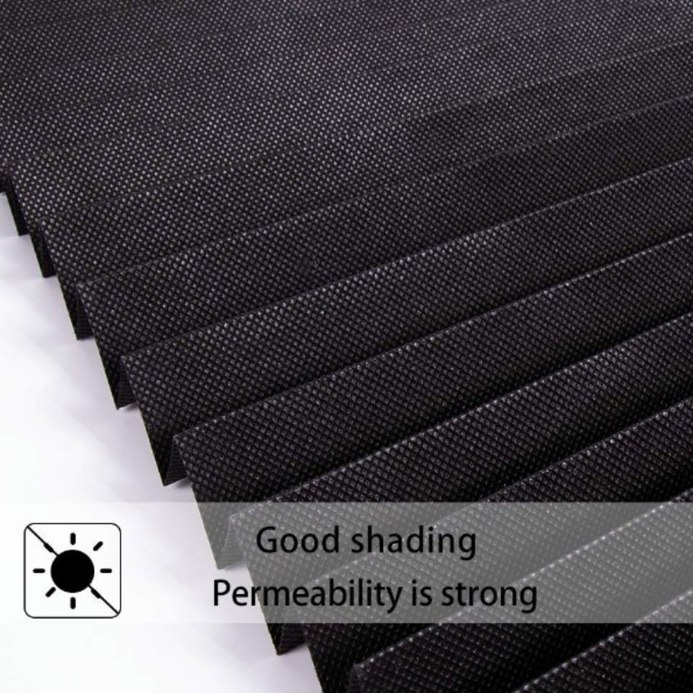 2 Pack Temporary Blackout Paper Shades for Windows,Paper Pleated Blinds with Adhesive,No Tools No Drilling Free Cut Size Paper Room Darkening Shades(Black, 24" W x 72" L)