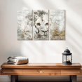thumbnail image 2 of Elephant Stock African Lion Gold Wall Art - Horizontal Multi Panel Canvas - Living Room Wall Decor - Animal Multi Panel - Brown And Gray Decor By Irena Orlov - 23" x 14", 2 of 4