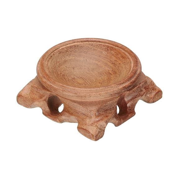 Wooden Ball Stand Holders Displays Base 50mm Diameter Red for Crystal Ball Stone