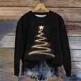 thumbnail image 2 of Birdeem Chandail de Noël pour Femmes, Col Rond, Imprimé, Coupe Ample, Manches Longues, Pulls pour Femmes, Chandails de Noël pour Femmes, 2 of 4