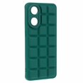 thumbnail image 3 of For Oppo Reno8 T 4G Case Down Jacket Anti-Scratch TPU Phone Cover - Blackish Green, 3 of 5