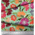 thumbnail image 2 of Soimoi Cotton Duck Fabric Flower Artistic Print Sewing Fabric Yard 42 Inch Wide, 2 of 3