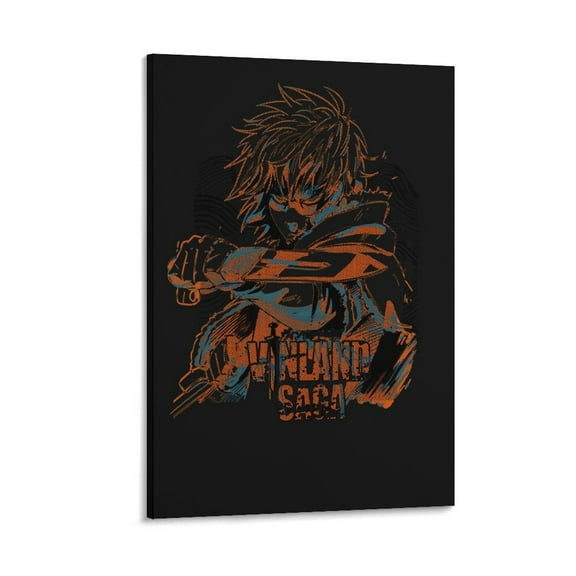 Thorfinn Poster Vinland Saga Wall Art Poster Scroll Canvas Painting Picture Living Room Decor Home 12x18inch(30x45cm)