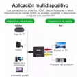 thumbnail image 4 of Adaptador De Convertidor De Audio Y Video Tv Hdmi A Rca 1080, 4 of 8