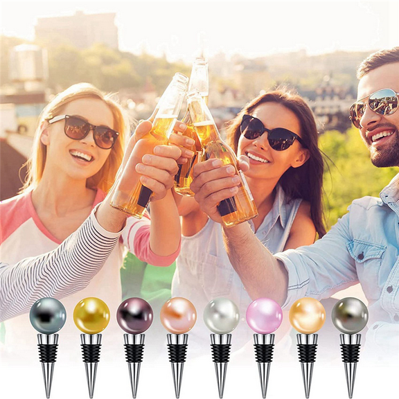 16 Pieces Metal Cork Wine Stopper Kit Reusable Wine Stopper Insert Set Hardware for Wedding Wine Bar Turning