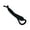 Black, variant on Stylish Banana Clip Matte Hair Clip For Women Men Strong Resin Hair Accessory
