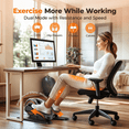 thumbnail image 5 of Upgo Electric Under Desk Elliptical,Under Desk Pedal Exerciser with Remote Control,Seated Ellipse Leg Pedal Exerciser for Seniors,No Assembled Quiet Low-Impact Exercise for Home & Office, 5 of 8