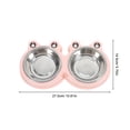 thumbnail image 2 of unbranded Plato Elevado Para Mascotas De Inoxidable Fácil De Limpiar Con Base Antideslizante Para Perros Y, 2 of 7