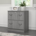 thumbnail image 3 of Bush Furniture Saratoga 2 Drawer Lateral File Cabinet in Modern Gray, 3 of 4