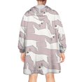 thumbnail image 2 of Vintage Bull Terrier Wearable Oversized Blanket,Wearable Blanket Hoodie for Adults,Cozy Hooded Blankets with Super Pockets,Super Warm Fuzzy Pullover for Women & Men, 2 of 6