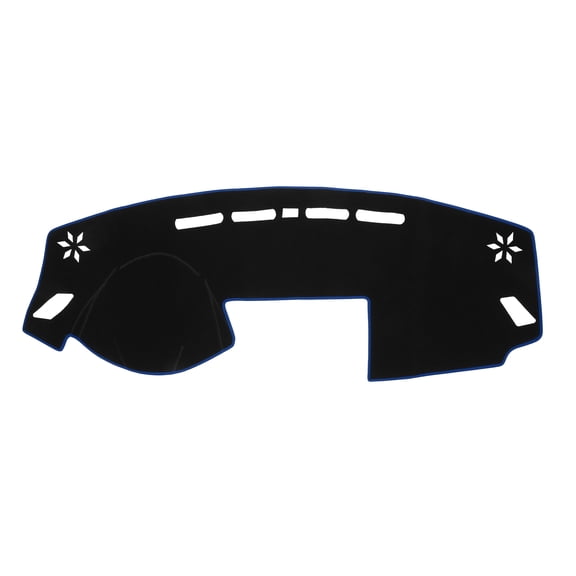 Unique Bargains Dash Cover Car Center Console for Mitsubishi Outland Eclipse 2019-2023 Polyester Black Blue 1Pc