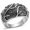 thumbnail image 1 of Alamode 3W064-8 Women Rhodium Brass Ring with No Stone in No Stone - Size 8, 1 of 1