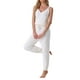thumbnail image 4 of Conjunto de pijama de felpa esponjosa sin mangas para mujer INSPIRE CHIC, con pantalones jogger gruesos, ropa de casa y pijama L blanca, 4 of 5