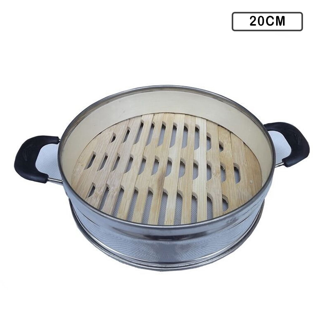 Steamed Dumplings Stainless Steel Steamer Bamboo Bottom Steamed Buns