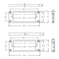 thumbnail image 4 of Humbucker Pickup Rings Cuello y Puente para Guitarra, 4 of 7