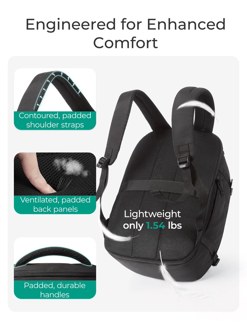 BAGSMART Travel Backpack Carry on Flight Approved, 28L Lightweight Backpack  Fits 17.3 Inch Laptop for Men Women, Water Resistant Personal Item Travel  Bag with USB Charging Port, Black - Walmart.com