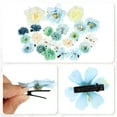 thumbnail image 4 of 23pcs Flower Hair Clips Fake Flowers for Hair Flower Hair Accessories for Women and Girls Blue, 4 of 6