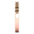 thumbnail image 4 of 0.81 ct Brilliant Round Cut Simulated Champagne 14k Rose Gold Eternity Band SZ 4, 4 of 6