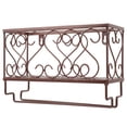 thumbnail image 2 of Estante de pared para vino, soporte para botellas y copas, ideal para bar, cocina, cafetería y tienda., 2 of 7