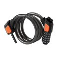thumbnail image 4 of Candado de cable para bicicleta con código de 5 dígitos, accesorio de seguridad para candado de bicicleta, práctico Negro, 4 of 9