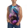 thumbnail image 1 of Balery Beautiful Flower Blue Bird Camisetas sin mangas para hombre, absorbe la humedad y protege contra el mal olor.-Large, 1 of 7