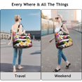 thumbnail image 5 of Flower Women's Large Weekend Travel Bag Moving Canvas Handbag Thick Double Layer Beach Weekend Travel Unisex Hospital Maternity Delivery with Toiletry Waterproof, 5 of 5