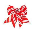 thumbnail image 4 of 3 Pcs Christmas Candy Cane Bows, 6.3 Inch Red Glitter Stripe Wreath Bows for Christmas Decorations, Xmas Tree, Door Garland, Holiday Party Supplies, and DIY Craft Decor, 4 of 7
