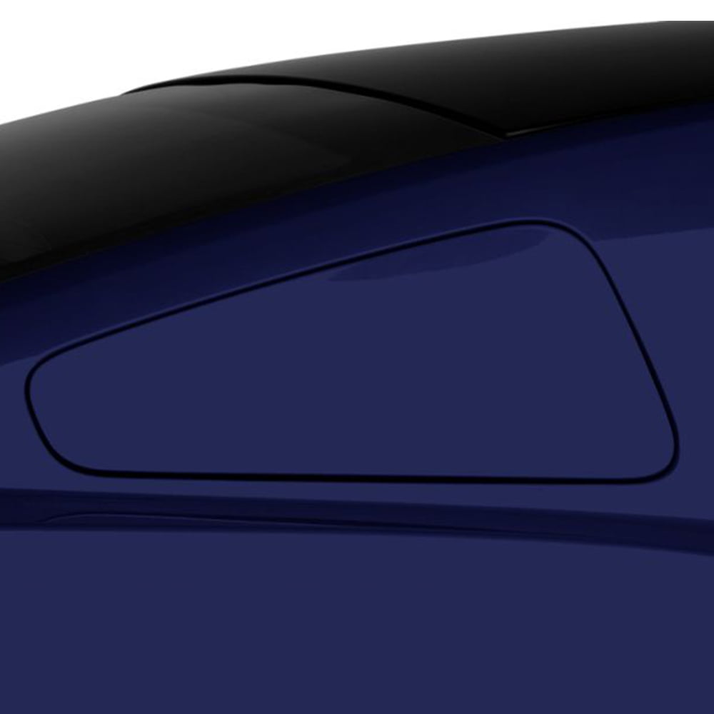 All Trims GT350 Style ABS Plastic # J4 Deep Impact Blue Sun Rain Shade Guard Wind Vent by IKON MOTORSPORTS Pre-Painted Window Delete Panels Compatible With 2010-2014 Ford Mustang 