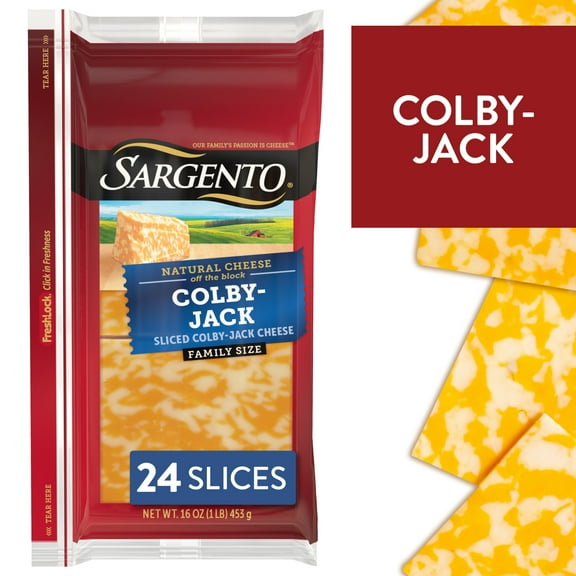Sargento® Sliced Colby-Jack Natural Cheese, 24 slices