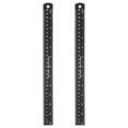 thumbnail image 1 of Uxcell 2 Pcs Straight Ruler 11.81" Metric SAE Aluminum Rulers with Hole Black, 1 of 7