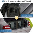 thumbnail image 6 of 2-in-1 Cat Travel Carrier with Litter Box, (17.7" x2) x16.5"x13" Large Cat Carrier with Zipper Locks for Moving Across The Country (No Hammock) - Black, 6 of 6