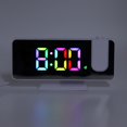 thumbnail image 1 of Réveil Miroir, Horloge Miroir Numérique avec Grand Écran RGB Coloré Gradient Projection Réveil pour Chambre à Coucher, 1 of 8